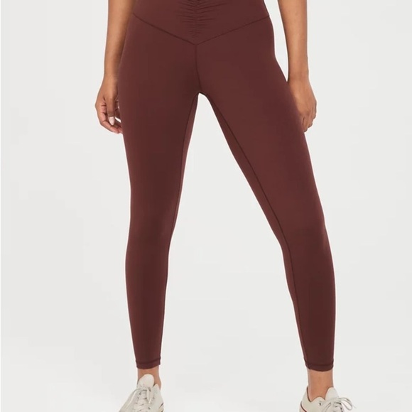 Aerie Chocolate High-Waisted scrunched Leggings - Picture 2 of 12